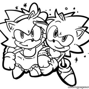 Amy rose coloring pages printable for free download
