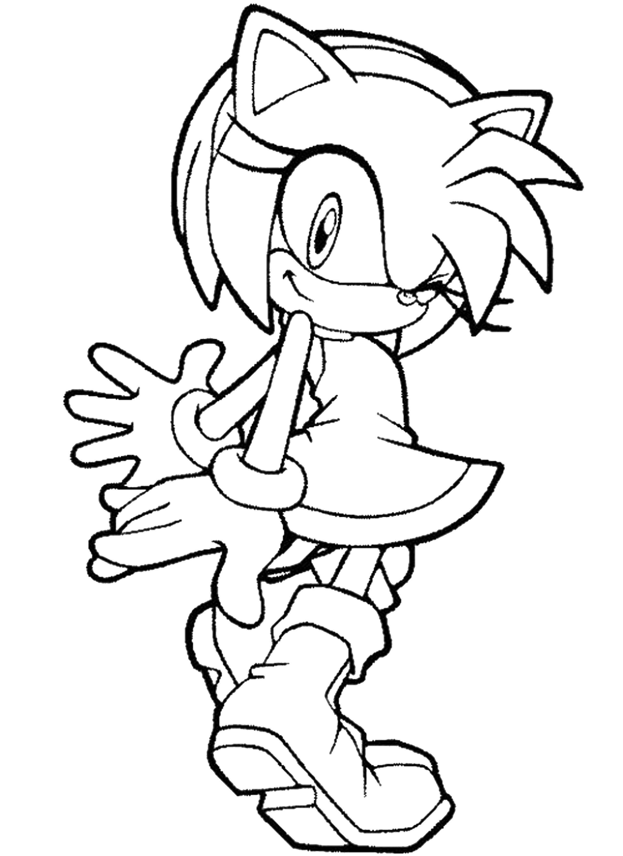 Online coloring pages amy coloring friend of sonic amy cartoons