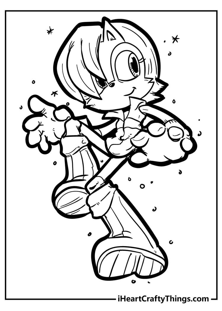 Sonic coloring pages free printables