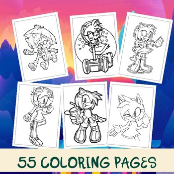 Amy rose coloring pages a vibrant tribute to sonics beloved character