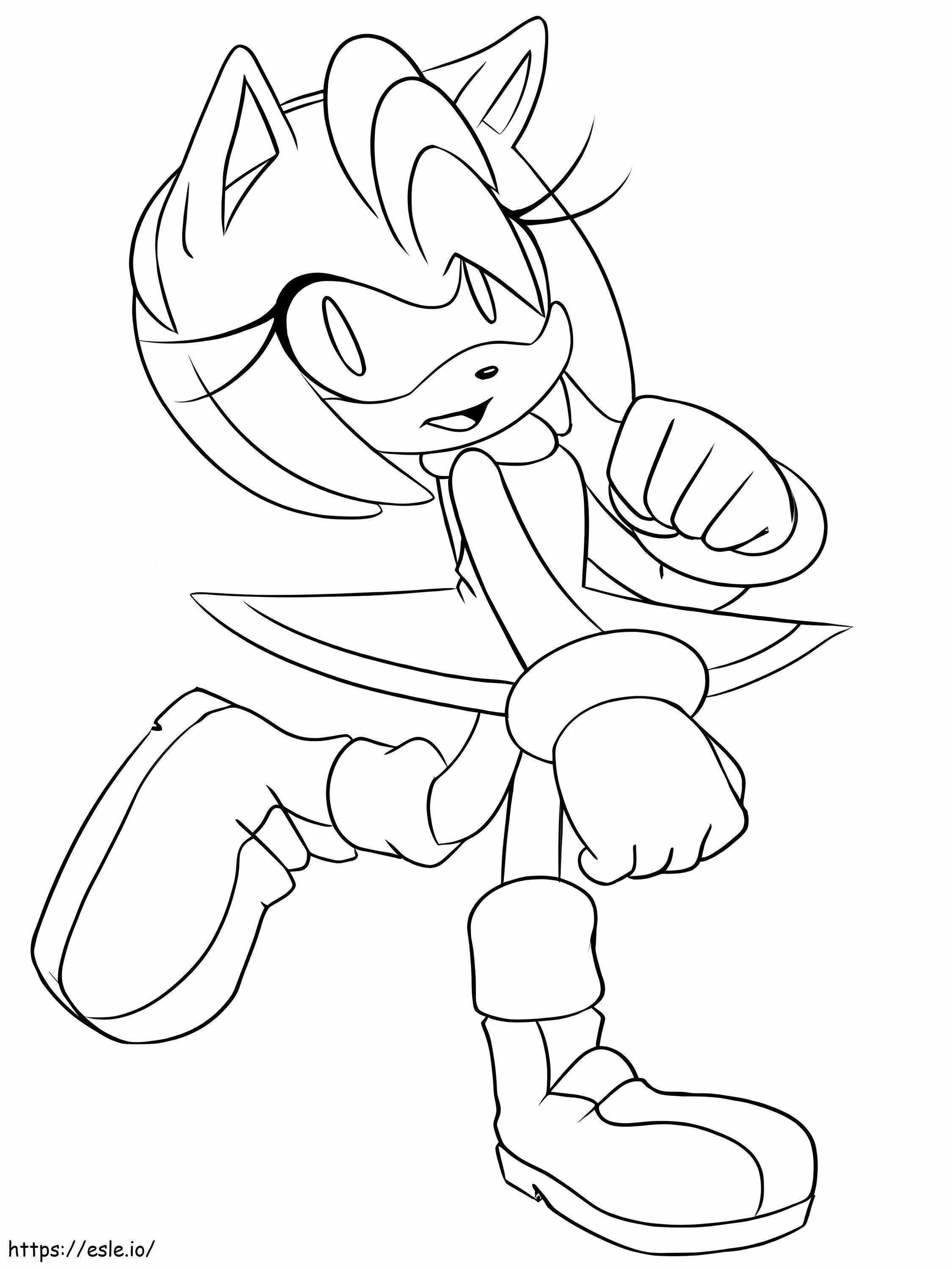 Amy rose printable coloring page