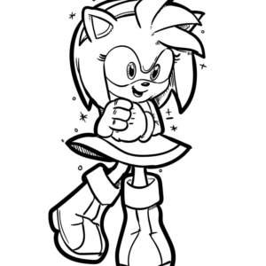 Amy rose coloring pages printable for free download