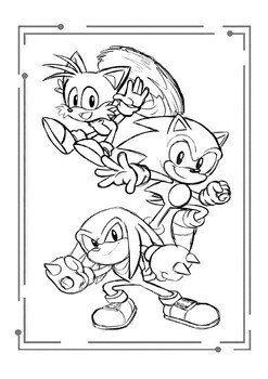 Creative coloring book sonic friends by teach nouhy tpt