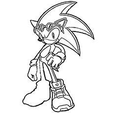 Sonic the hedgehog coloring pages