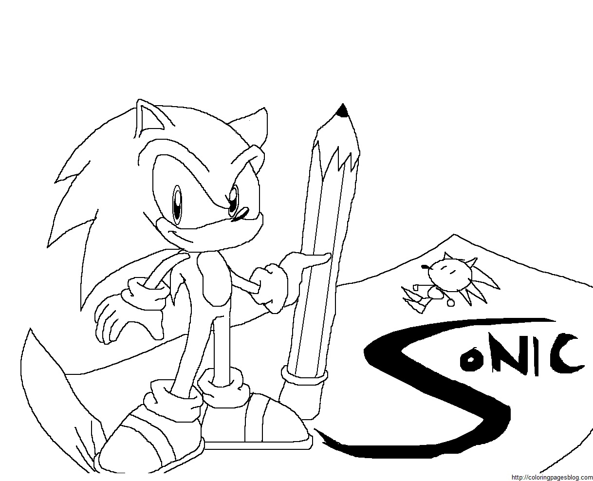 Free printable sonic the hedgehog coloring pages for kids