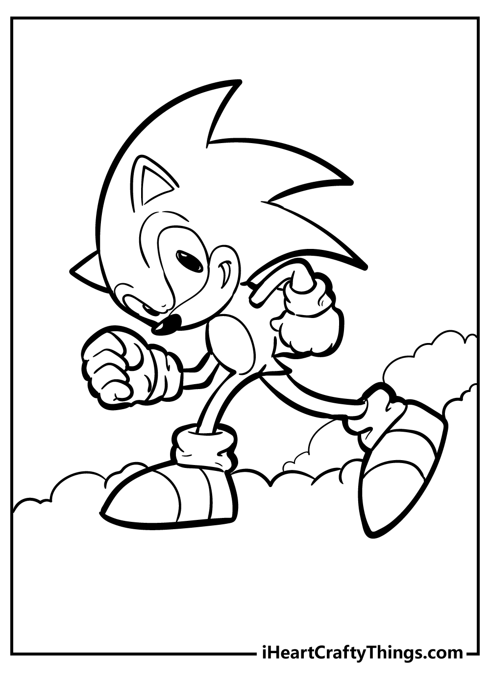 Sonic coloring pages free printables