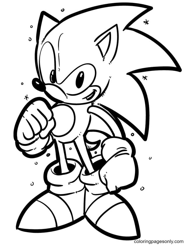 Sonic coloring pages