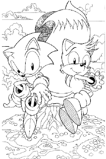 Sonic adventure coloring pages team colors