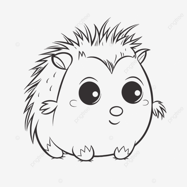 Cute hedgehog cartoon coloring page outline sketch drawing vector car drawing cartoon drawing wing drawing png and vector with transparent background for free download