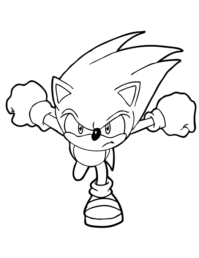 New sonic coloring pages