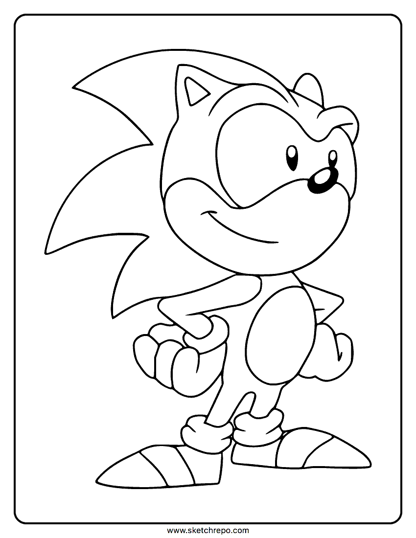 Sonic coloring pages â sketch repo