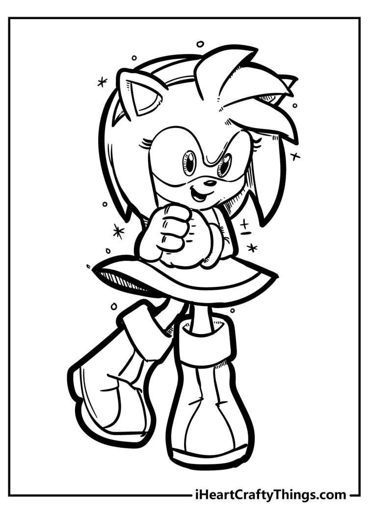 Sonic coloring pages free printables