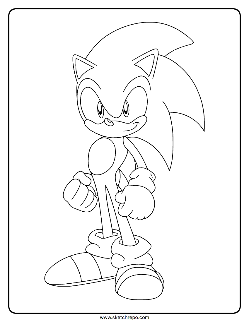 Sonic coloring pages â sketch repo