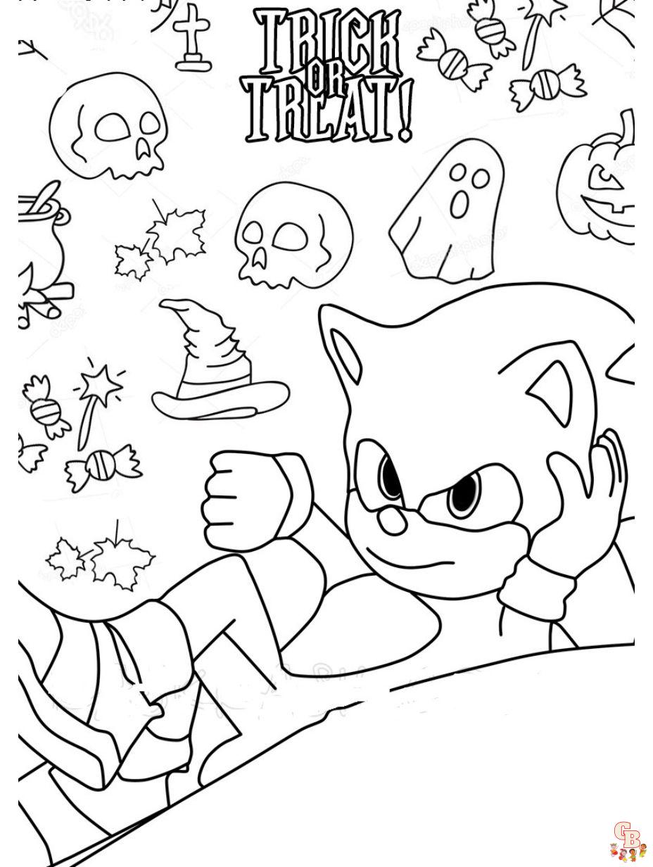 Sonic the hedgehog coloring pages free