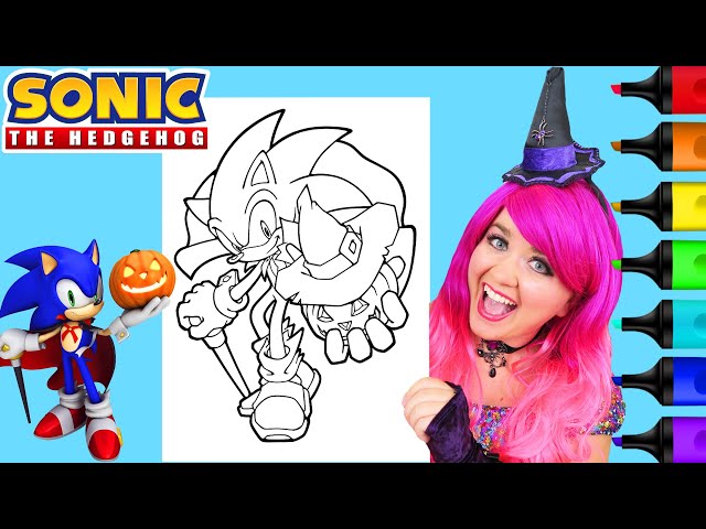 How to color sonic the hedgehog halloween arkers