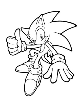 Sonic the hedge hog coloring pages by souly natural creations