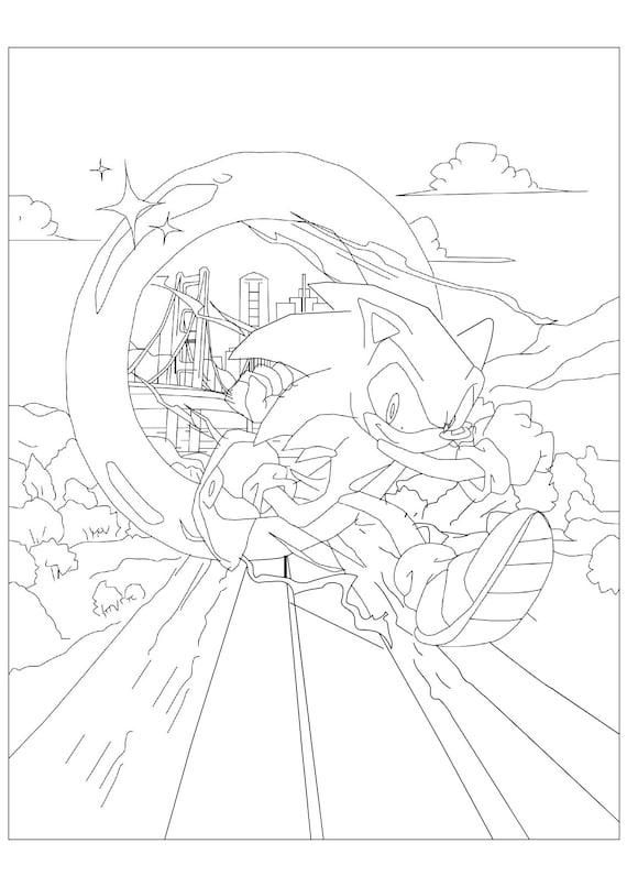 Sonic the hedgehog coloring book