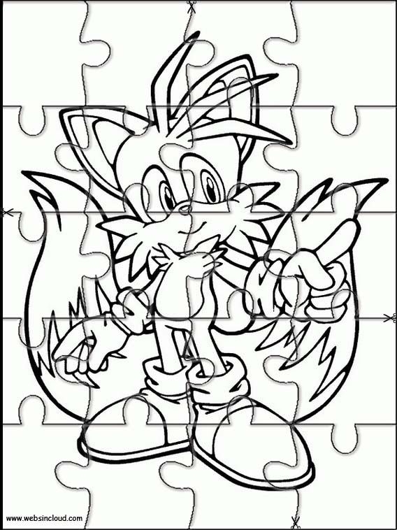 Sonic printable jigsaw puzzles to cut out for kids printable puzzles coloring pages coloring pages for kids