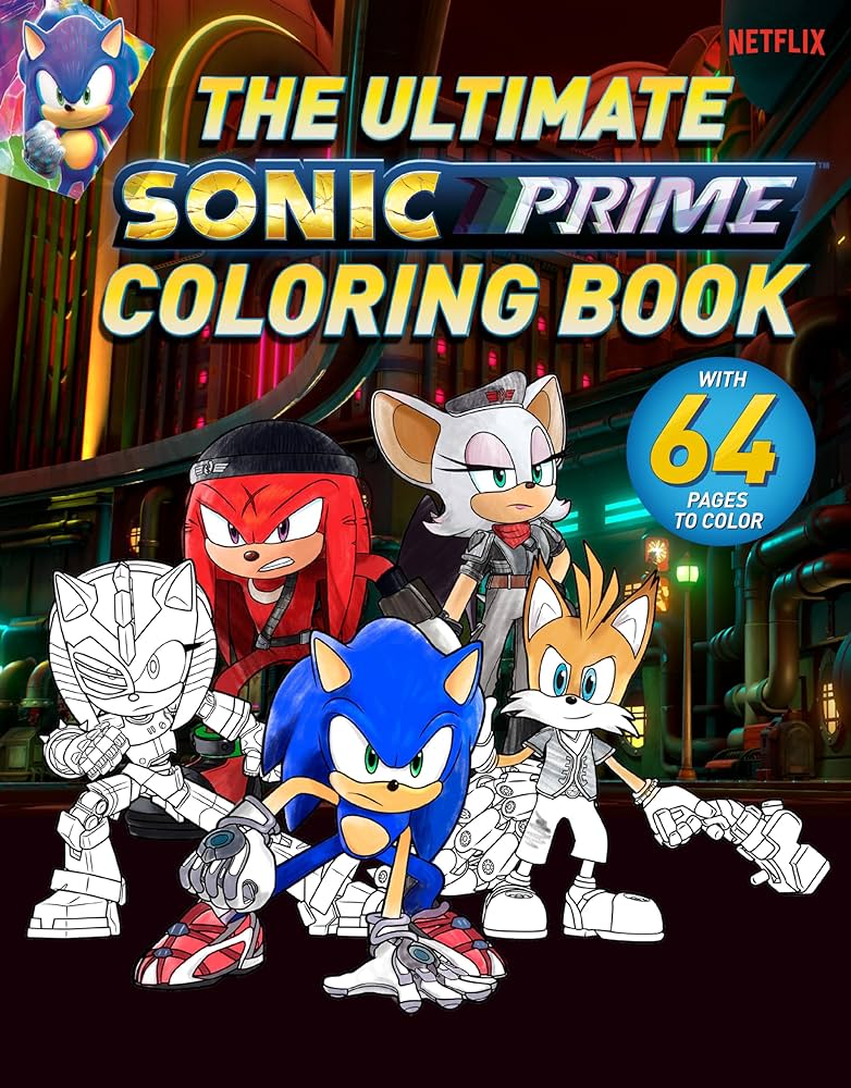 The ultimate sonic prime loring book sonic the hedgehog spaziante patrick books