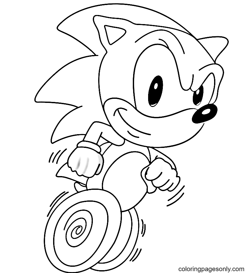 Sonic coloring pages printable for free download