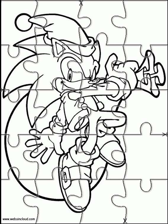 Sonic printable jigsaw puzzles to cut out for kids printable puzzles printables kids montessori ideas