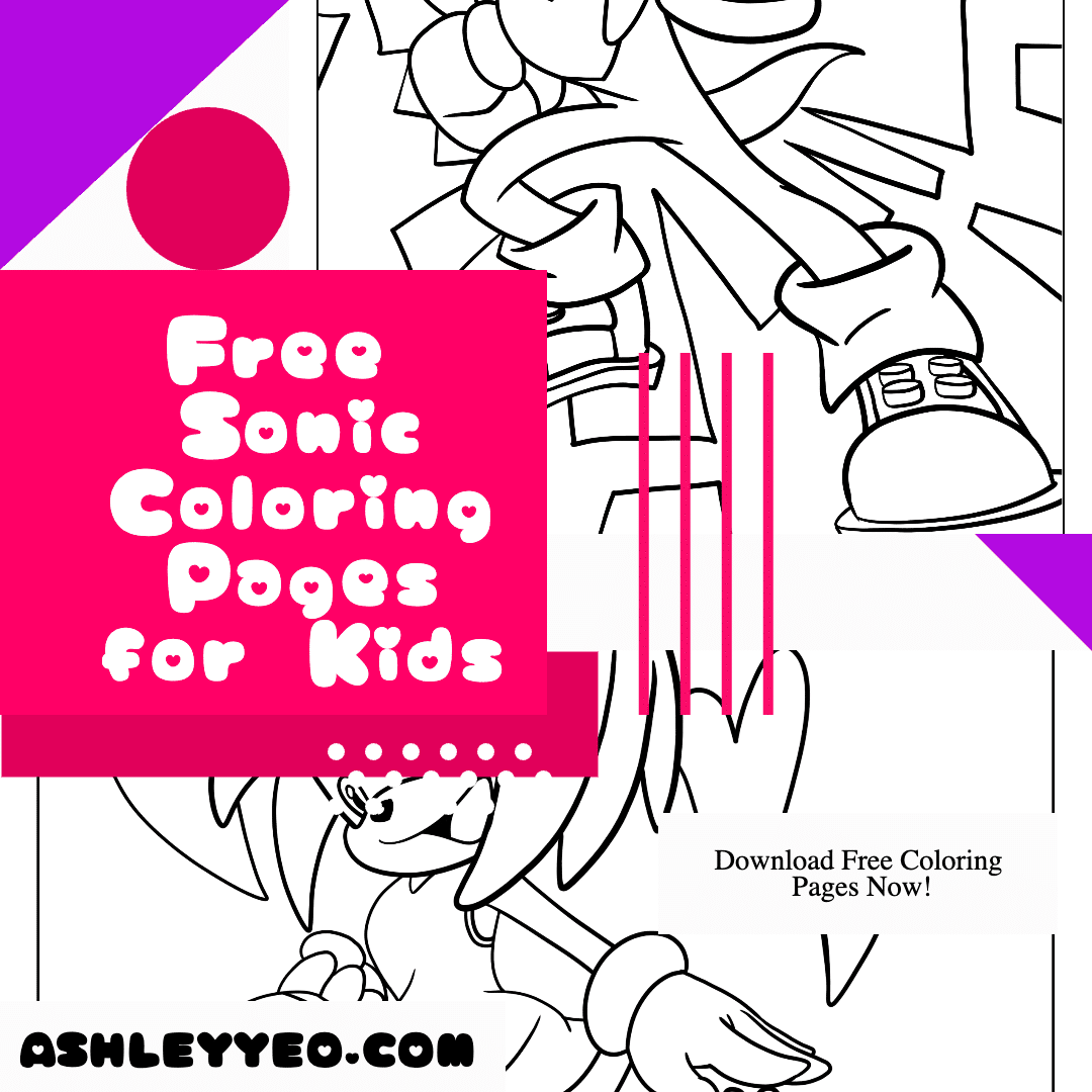 Free sonic coloring pages for kids