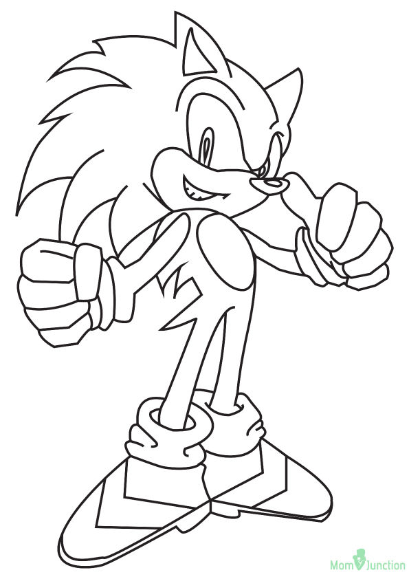 Free printable coloriages sonic coloring picture assignment sheets pictures for child