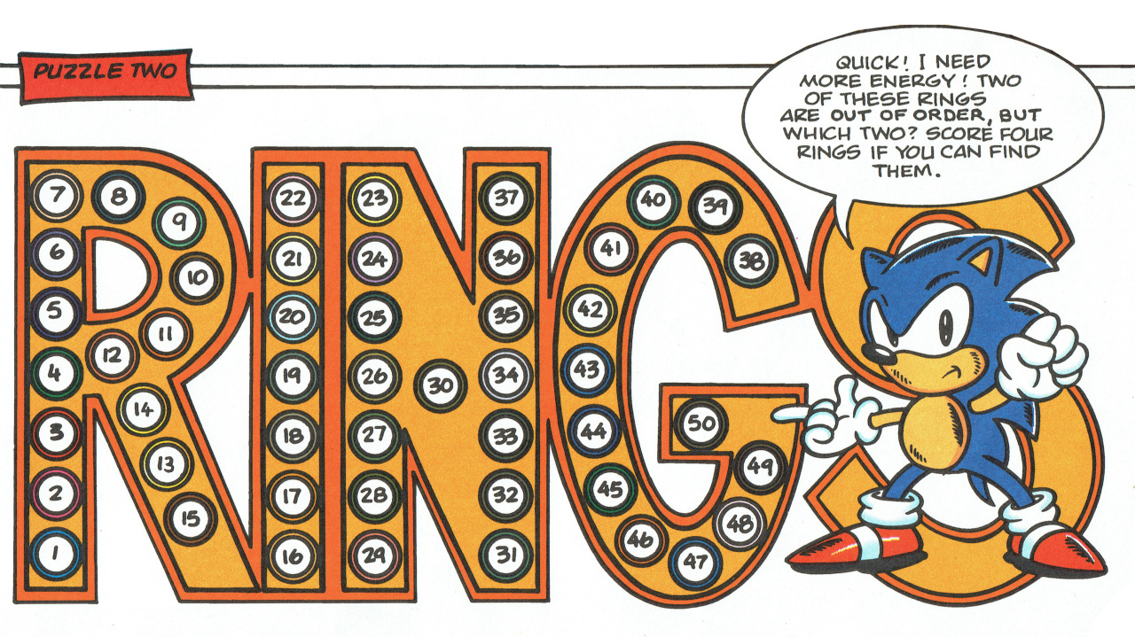 Sonic the hedgeblog â a puzzle from sonic the hedgehog puzzle book â