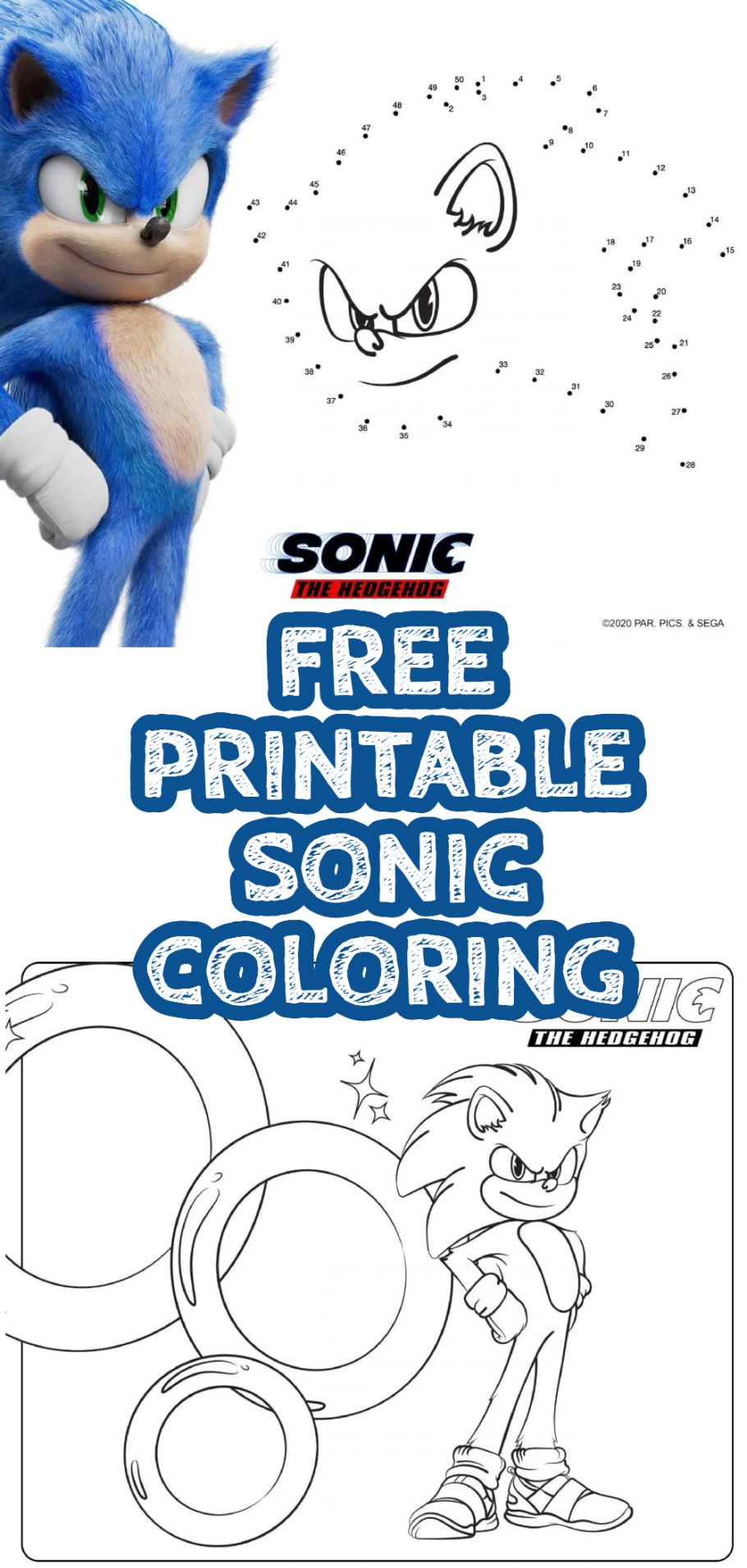 Sonic the hedgehog movie printables