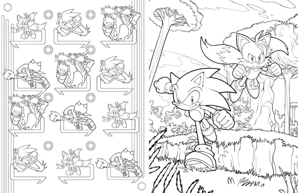 Sonic the hedgehog the official adult coloring book â insight editions