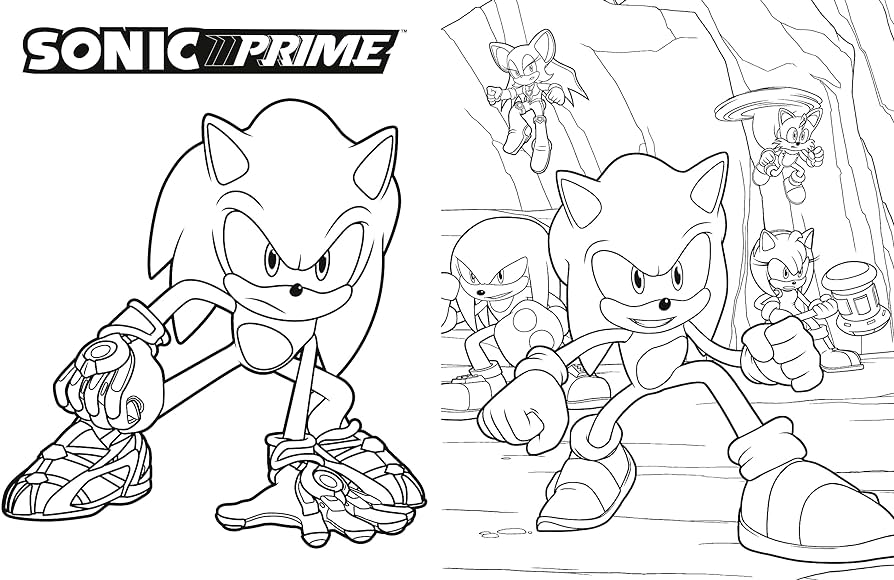 The ultimate sonic prime loring book sonic the hedgehog spaziante patrick books