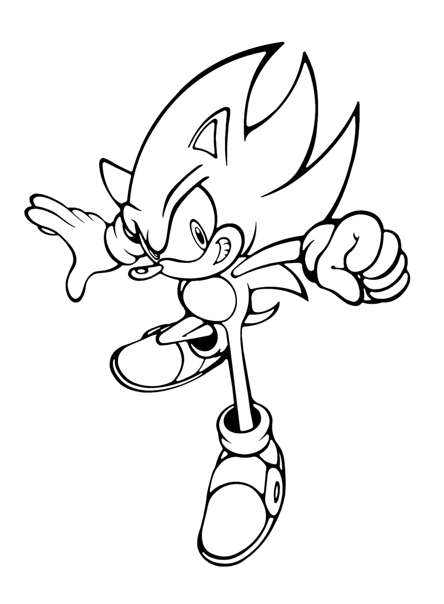 Free printable sonic the hedgehog coloring pages for kids