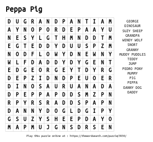 Sonic the hedgehog word search