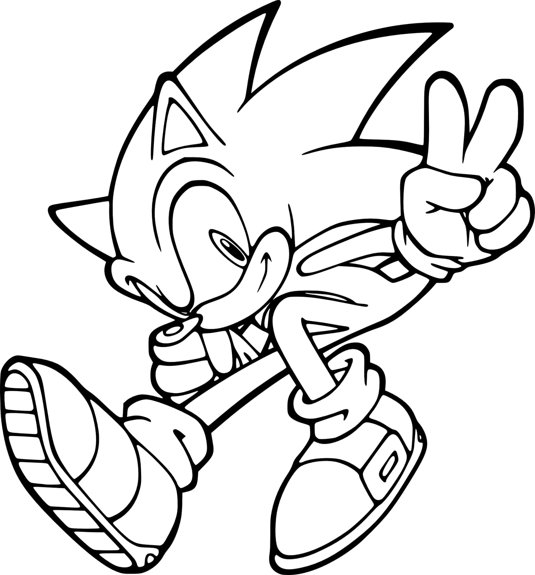 Sonic coloring pictures