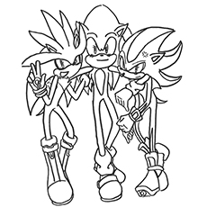Sonic the hedgehog coloring pages