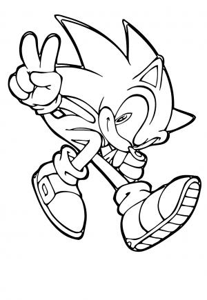 Free printable sonic coloring pages for adults and kids