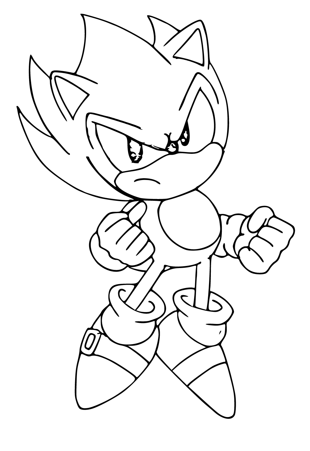 Free printable sonic unleashed coloring page sheet and picture for adults and kids girls and boys