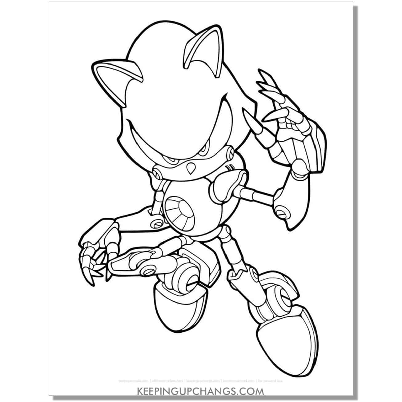 Free sonic the hedgehog coloring pages popular printables