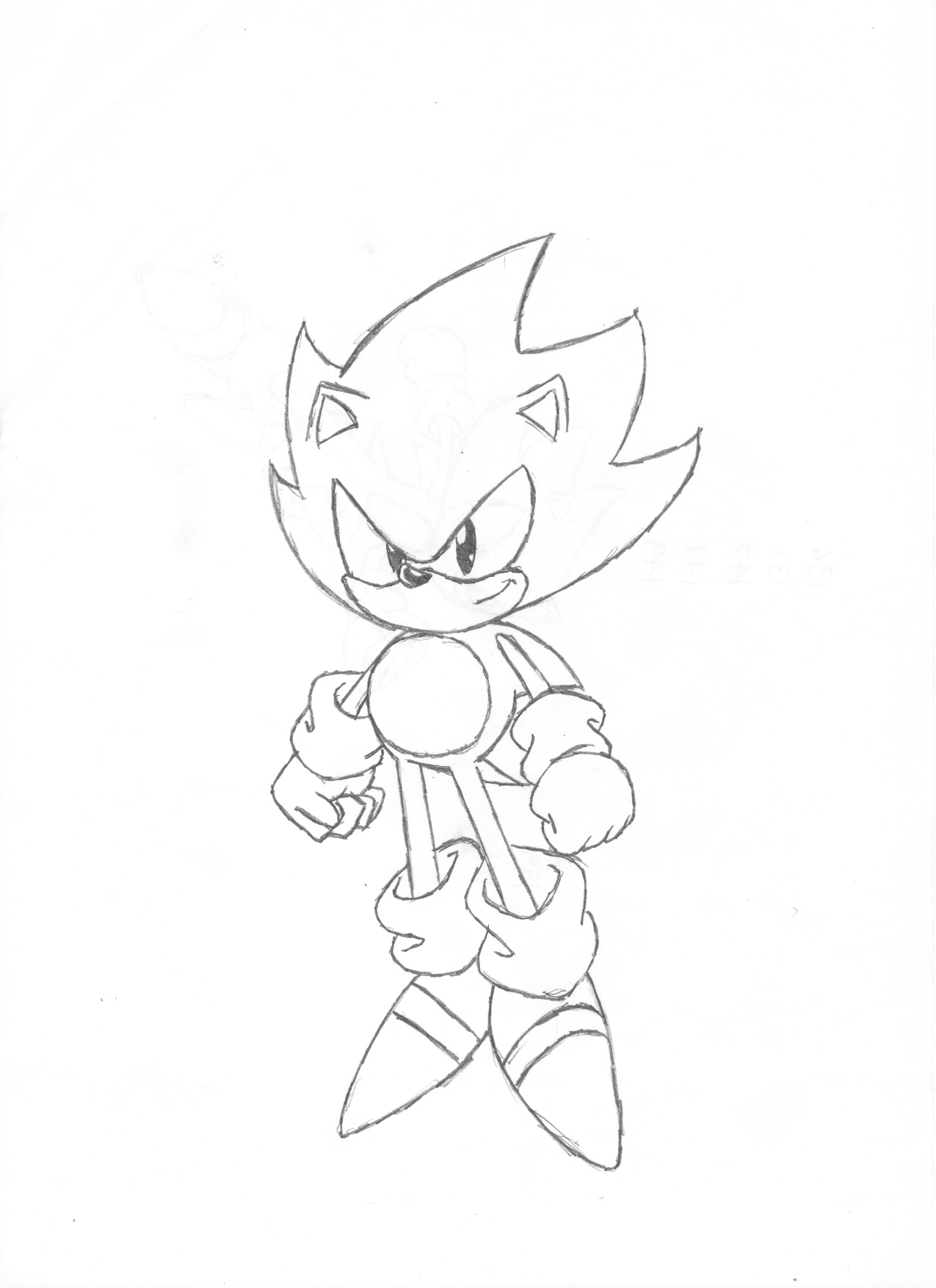 Classic super sonic x by megaartist on