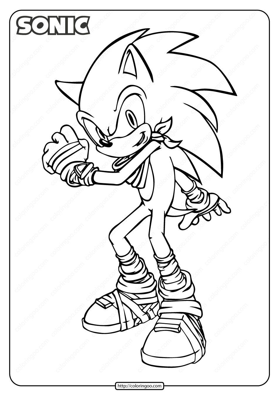 Free printable sonic pdf coloring page cartoon coloring pages super coloring pages coloring pages