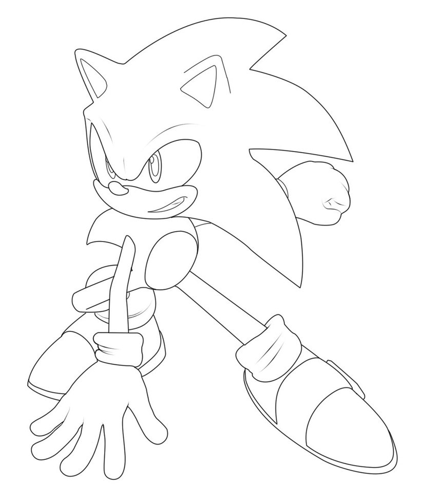 Sonic the hedgehog colored by sonic on