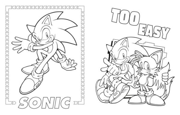 Sonic the hedgehog the official coloring book by penguin young readers paperback barnes noble