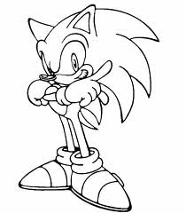 Free printable sonic cartoon coloring pages