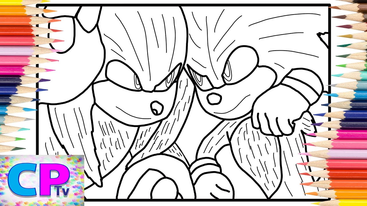 Sonic the hedgehog ipad pro coloring pagessonic vs knuckleselektronoia