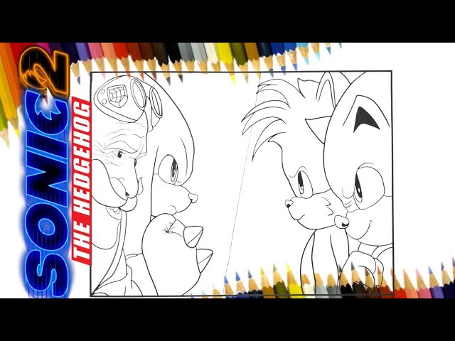 Coloring sonic vs knuckles sonic the hedgehog dr eggan tails sonic coloring pages