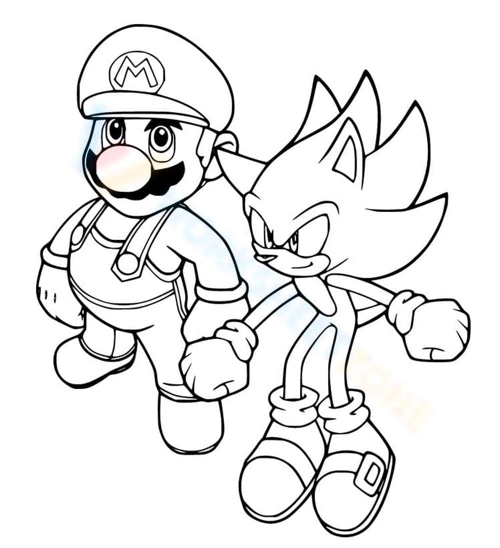 Mario and sonic worksheet