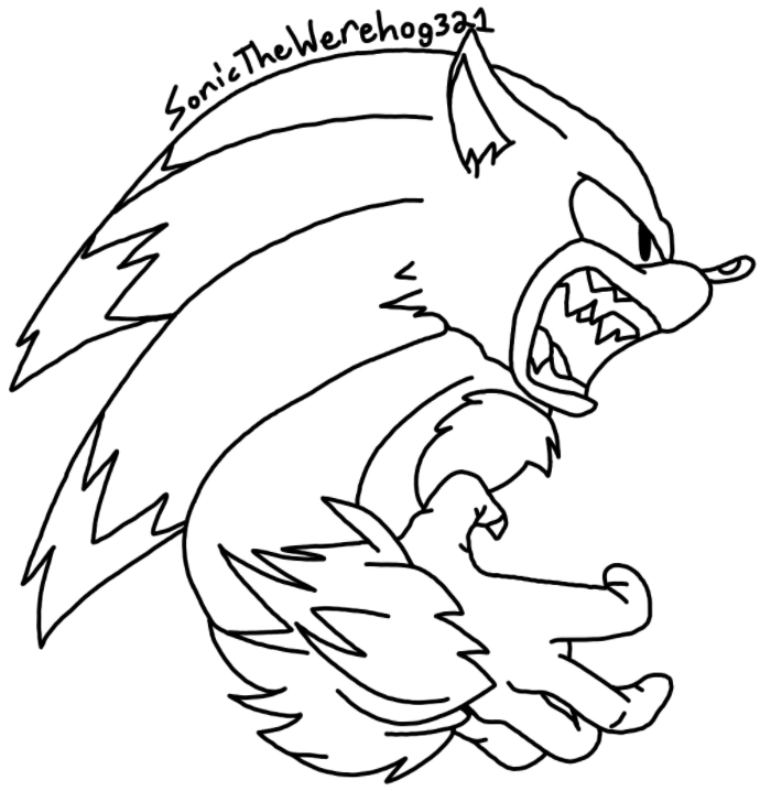 Sonic t werehog howling by sonicthewerehog on