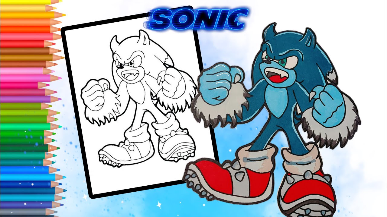 Sonic werehog coloring pages sonic coloring pages elektronoia