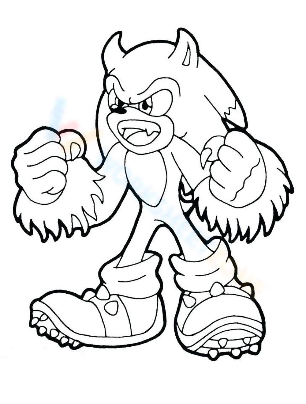 Strong werehog sonic worksheet