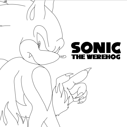 Sonic the werehog baselineart